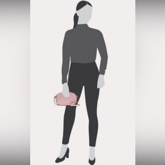 🔹️Kate Spade🔹️ GOLD glitter Glimmer Oval Camera Bag ✨️💛 - Picture 7 of 9